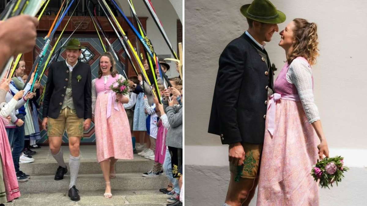 Biathlon-Star Heiratet: Bayerische Tracht & Glück
