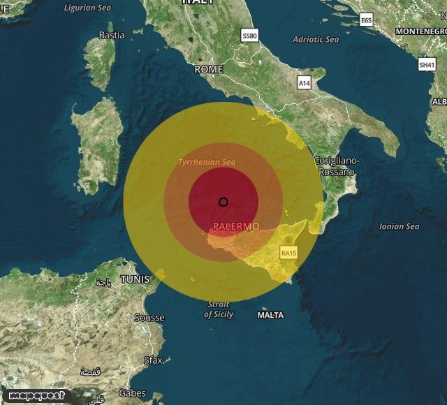 Erdbeben Ustica: Magnitude 3.1 – Details