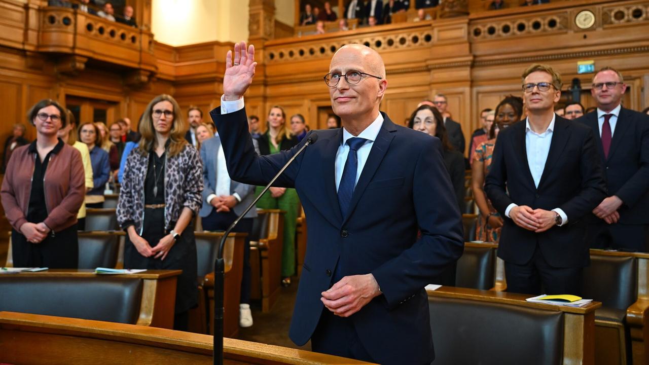 Tschentscher: Hamburgs Bürgermeister Wiedergewählt