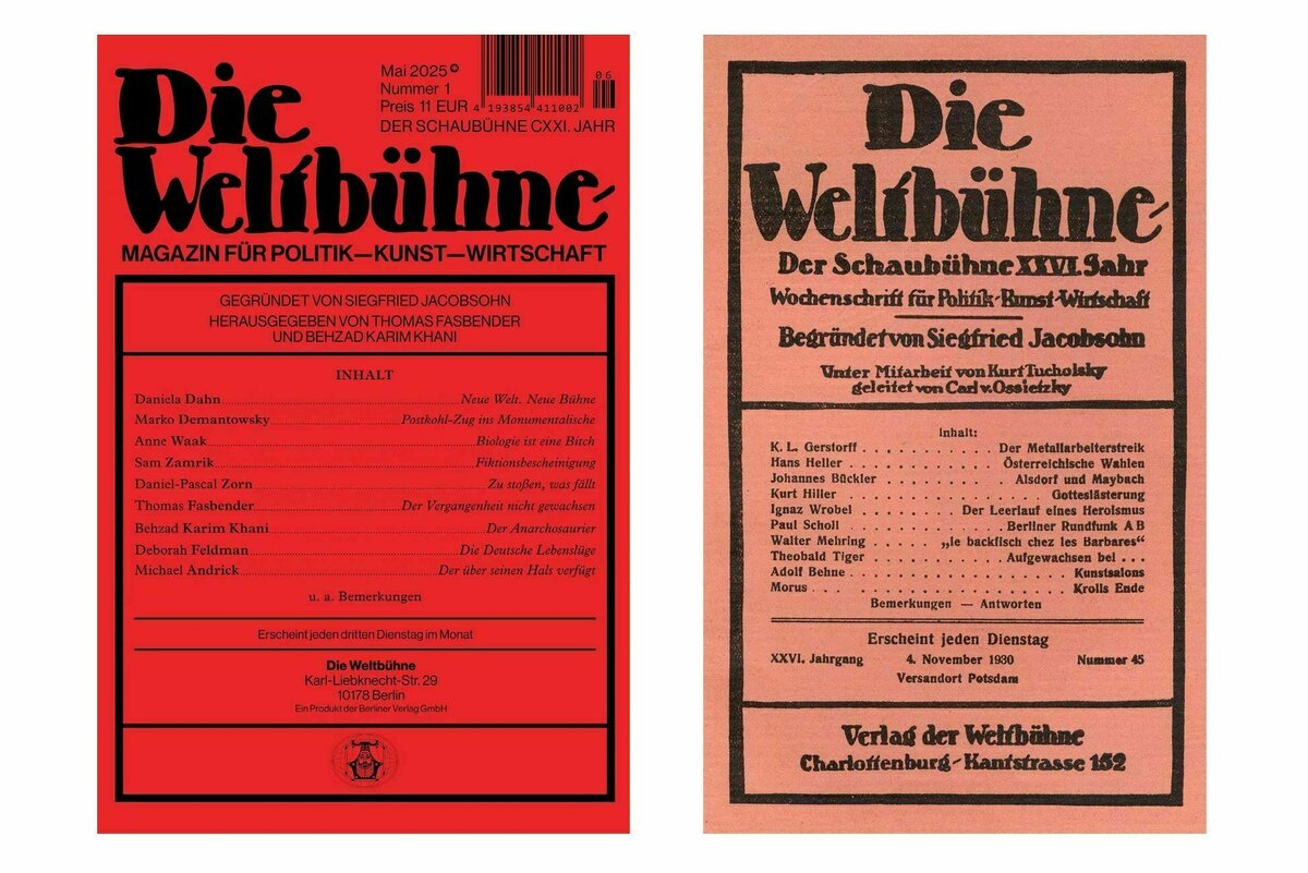 Weltbühne Neu Aufgelegt:  Ein Kleiner Verlag Wagt Großes