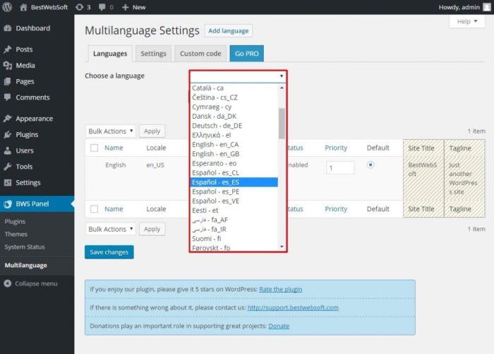 Multilingual bestwebsoft navigate How to Create a Multilingual Website in WordPress
