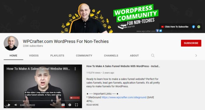 Best YouTube Channels to Learn WordPress for Free