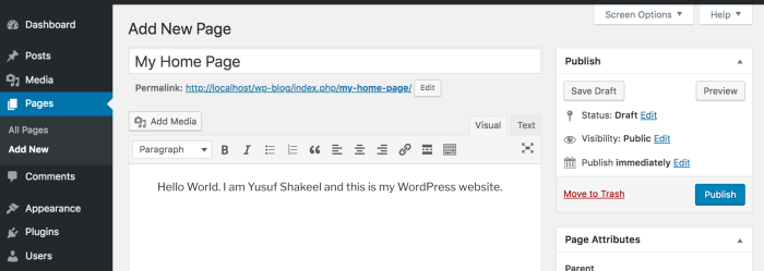 How to Create a Custom Homepage in WordPress